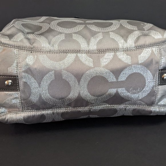 Coach Maggie Signature Madison Op Art Lurex 14426 Purse - Picture 4 of 14